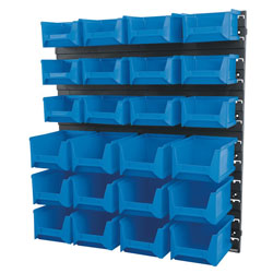 Draper 06798 24 Bin Wall Storage Unit (Small/Medium Bins)