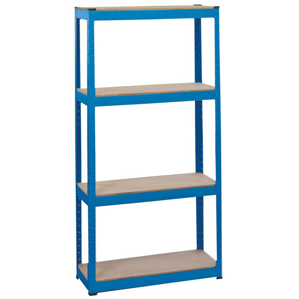  21658 Steel Shelving Unit - Four Shelves (L760 x W300 x H1520mm)