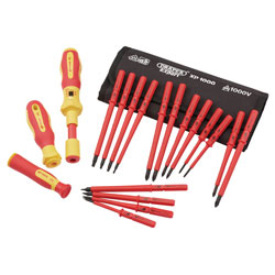 Draper 81762 XP1000 VDE Interchangeable Torque Screwdriver Set (19 Piece)