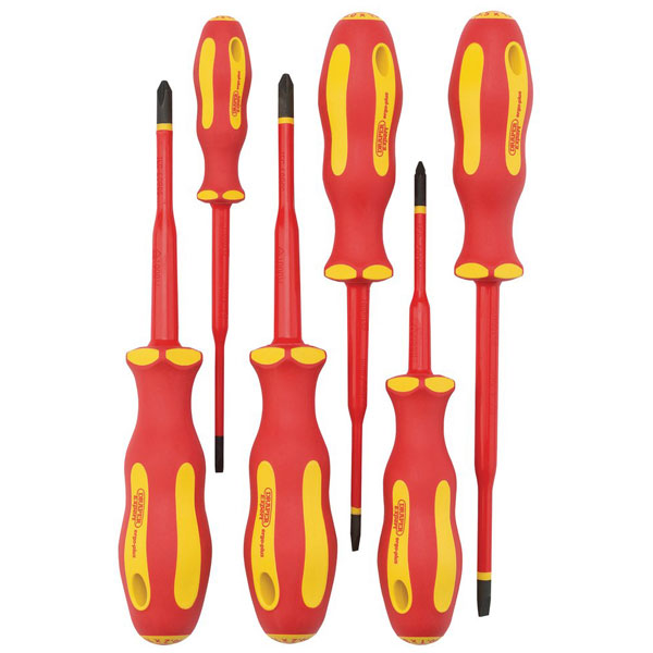 Draper 02167 XP1000 VDE Slimline Screwdriver Set (6 Piece) Rapid Online