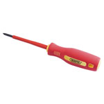 Draper 46530 No: 0x75mm Fully Insulated Soft Grip Cross Slot Screwdriver - Loose