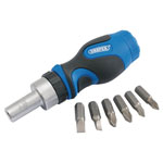 Draper 01050 Stubby Ratchet Screwdriver and Bit Set (7 Piece)