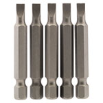 Draper 64270 4.5mm 1/4" Hex Plain Slot Insert Bit 50mm Long x 5