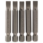 Draper 64273 6mm 1/4" Hex Plain Slot Insert Bit 50mm Long x 5