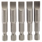 Draper 64280 8mm 1/4" Hex Plain Slot Insert Bit 50mm Long x 5