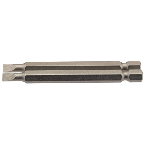 Draper 64295 4.5mm 1/4" Hex Plain Slot Insert Bit 75mm Long x 2