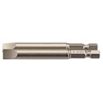 Draper 64310 8mm 1/4" Hex Plain Slot Insert Bit 75mm Long x 2