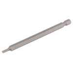 Draper 64341 3mm 1/4 Hex Plain Slot Insert Bit 100mm Long x 1