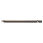 Draper 64351 6.5mm 1/4" Hex Plain Slot Insert Bit 100mm Long x 1