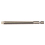 Draper 64358 8mm 1/4" Hex Plain Slot Insert Bit 100mm Long x 1