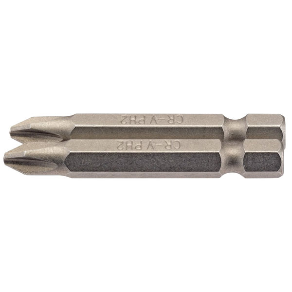 Draper 64237 No.2 1/4" Hex Cross Slot Insert Bit 50mm Long x 2