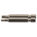 Draper 64254 4mm 1/4" Hex Hexagonal Insert Bit 50mm Long x 2