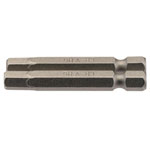 Draper 64259 6mm 1/4" Hex Hexagonal Insert Bit 50mm Long x 2