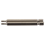 Draper 64319 2.5mm 1/4" Hex Hexagonal Insert Bit 75mm Long x 2