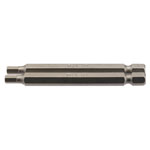 Draper 64321 4mm 1/4" Hex Hexagonal Insert Bit 75mm Long x 2