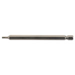 Draper 64371 2.5mm 1/4" Hex Hexagonal Insert Bit 100mm Long x 1