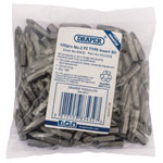 Draper 83432 No.2 PZ TYPE 1/4 Insert Bits (Bag of 100)