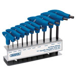 Draper 33869 Metric T-Handle Hexagon Key Set (10 Piece)