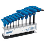 Draper 33871 Imperial T-Handle Hexagon Key Set (10 Piece)