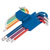 Draper Expert 66132 Metric Coloured Hexagon and Ball End Key Set (9 Piece)