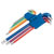 Draper Expert 66134 Metric Coloured Extra Long Hexagon & Ball End Key Set (9 Pc)