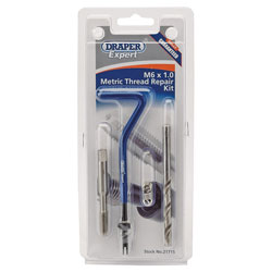 Draper Expert 21715 M6 x 1.0 Metric Thread Repair Kit