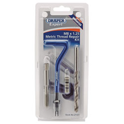 Draper Expert 21721 M8 x 1.25 Metric Thread Repair Kit