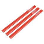Draper 34180 Pack of Three Carpenters Pencils 174mm Long