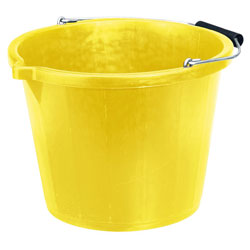 Draper 10636 Bucket - Yellow (14.8L)