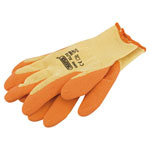 Draper 82602 Orange Heavy Duty Latex Coated Work Gloves - Extra Large