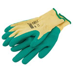 Draper 82603 Green Heavy Duty Latex Coated Work Gloves - Large