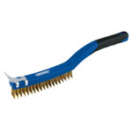 Draper 17181 Brass Wire Scratch Brush with Scraper (350mm)