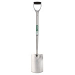 Draper 83754 Extra Long Stainless Steel Garden Spade with Soft Grip
