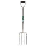 Draper 83755 Stainless Steel Garden Fork With Soft Grip Handle