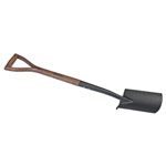 Draper 14305 Carbon Steel Border Spade with Ash Handle