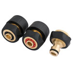 Draper 24529 Brass and Rubber Hose Connector Set (3 Piece)