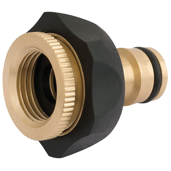Draper 24646 Brass and Rubber Tap Connector (1/2" - 3/4")