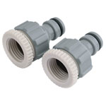 Draper 25907 Twin Pack of Tap Connectors (1/2" and 3/4")