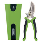 Draper 09007 Stainless Steel 190mm Bypass Secateurs and Holster Set