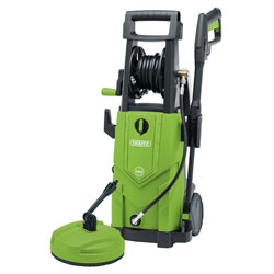 Draper 03095 230V 2200W 165Bar Green Pressure Washer with 6m High-Pressure Hose