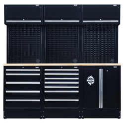 BUNKER® 04411 Modular Storage Combo with Hardwood Worktop (14pc)