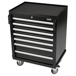 BUNKER® 29779 Modular 7 Drawer Mobile Cabinet 646 x 458mm Black