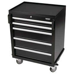 BUNKER® 29792 Modular 5 Drawer Mobile Cabinet 646 x 458mm Black