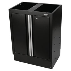 BUNKER® 30350 Modular 2 Door Floor Cabinet 680 x 458mm Black