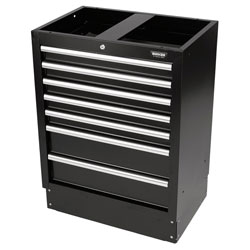 BUNKER® 31706 Modular 7 Drawer Floor Cabinet 680 x 458mm Black