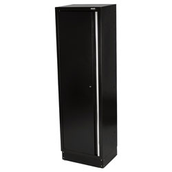 BUNKER® 33165 Modular Tall Single Door Floor Cabinet 600 x 458mm Black