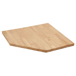 BUNKER® 33210 Modular Hardwood Worktop for Corner Cabinet 865mm