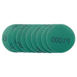 Draper 01109 Wet & Dry Sanding Discs with Hook and Loop, 50mm, 1000 Grit (10Pk)