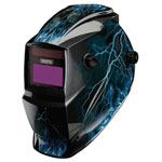 Draper 02514 Auto-Darkening Welding Helmet Blue Skull - 02514