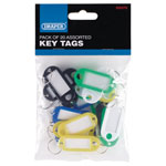 Draper 03375 Assorted Key Tags (Pack of 20) - Various Colours - 03375